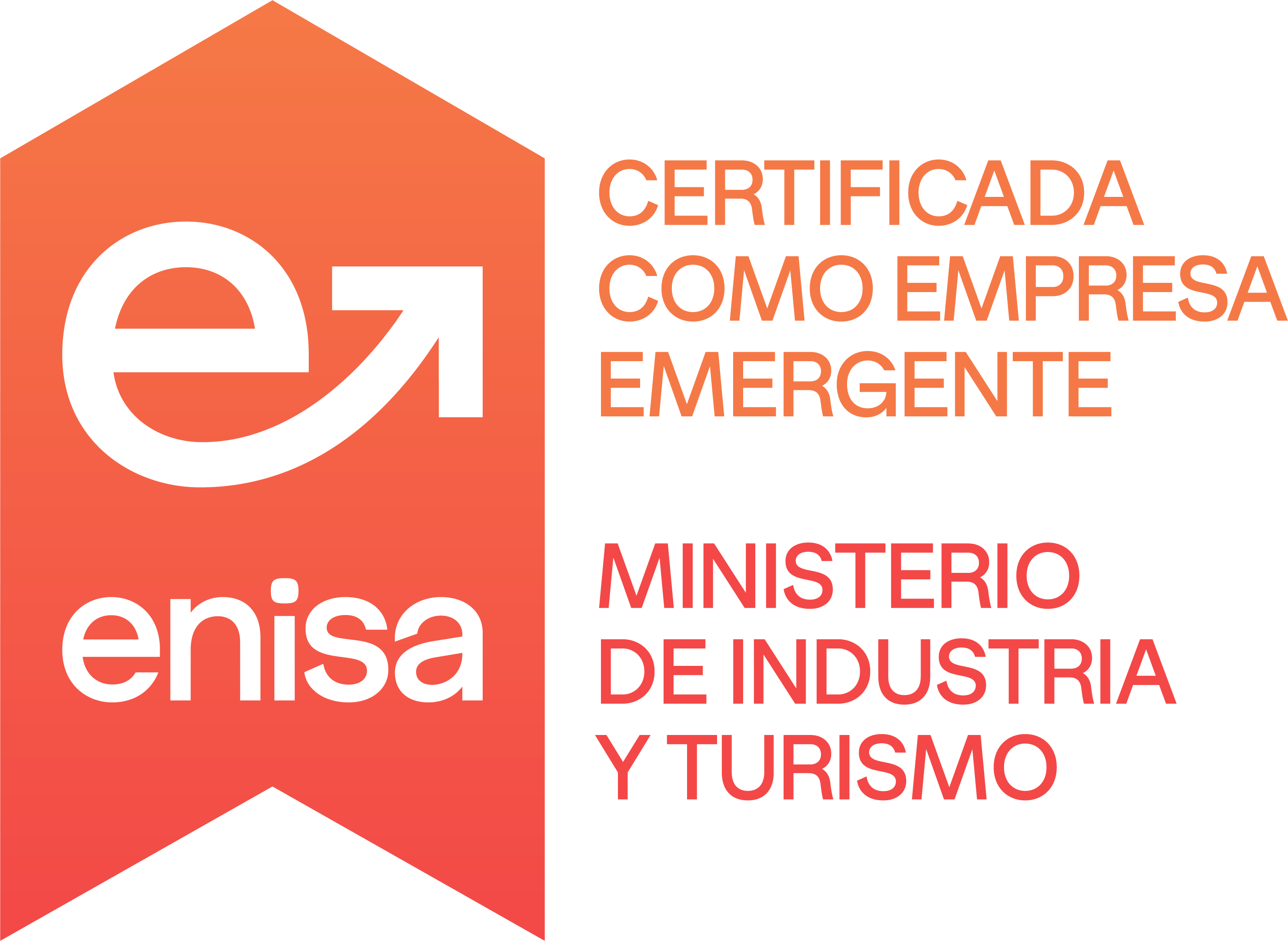 Certificado empresa emergente de ENISA